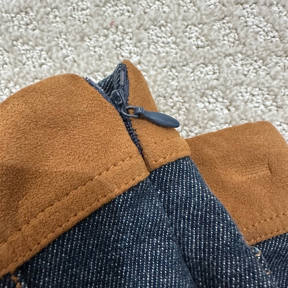 Custom Vintage & Rare Denim & Ultra Suede Jeans - Picture 9 of 10